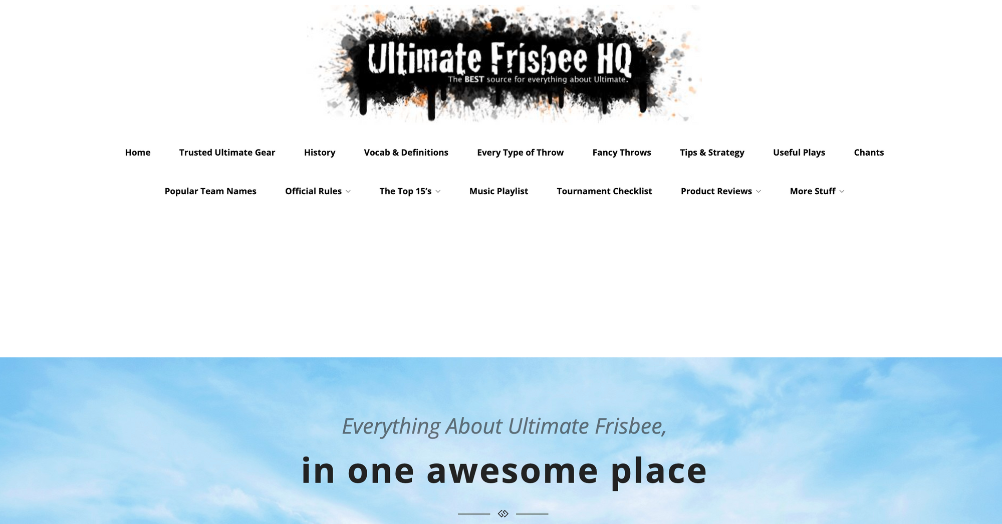 Ultimate Frisbee HQ
