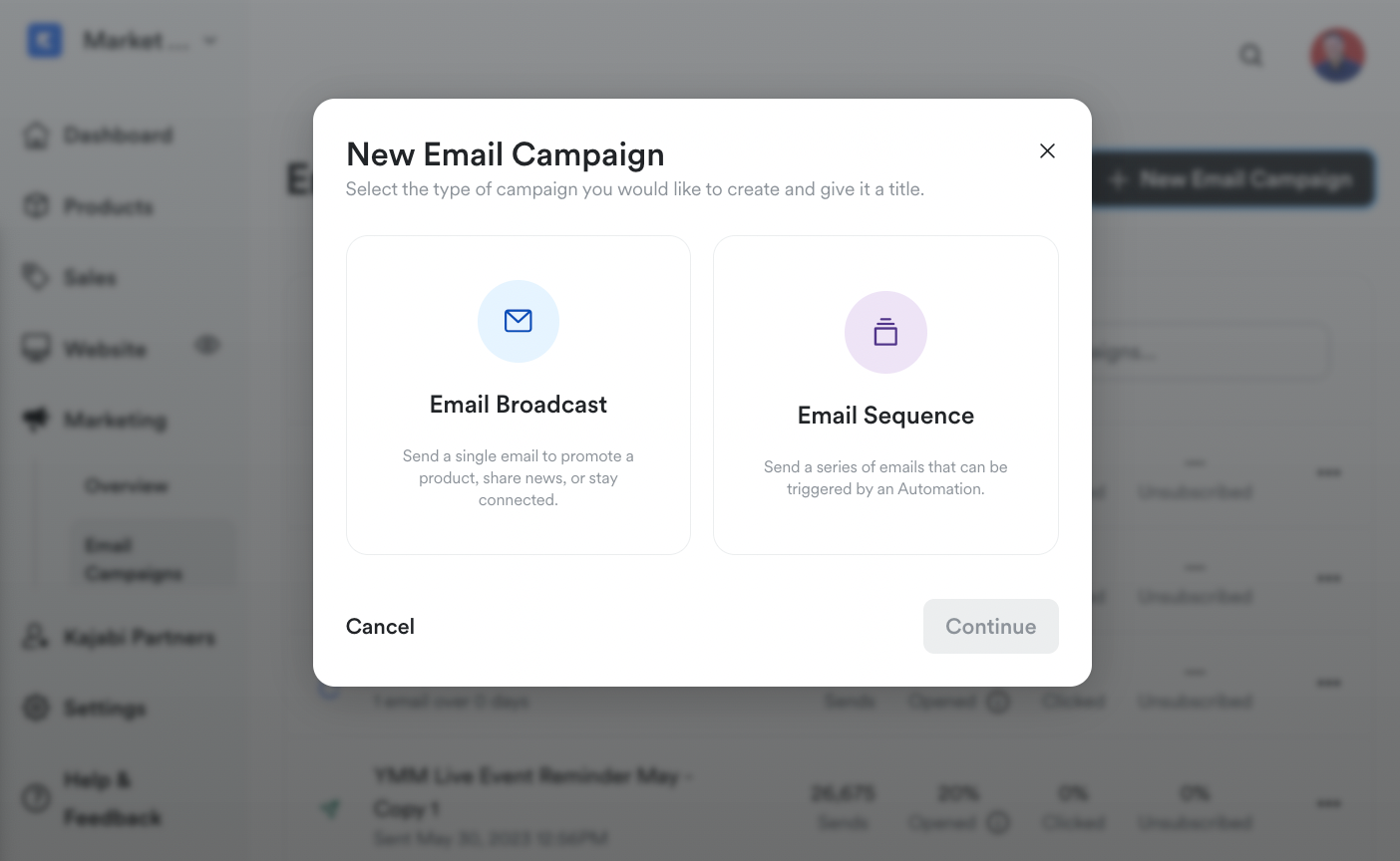 Kajabi Email Marketing