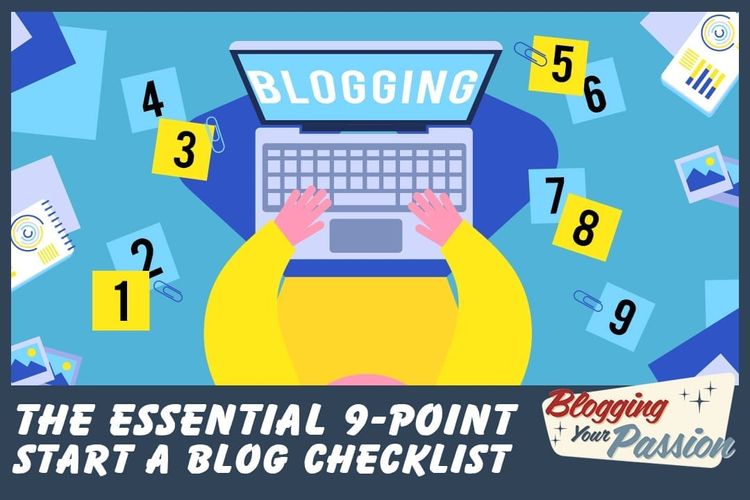 start a blog checklist
