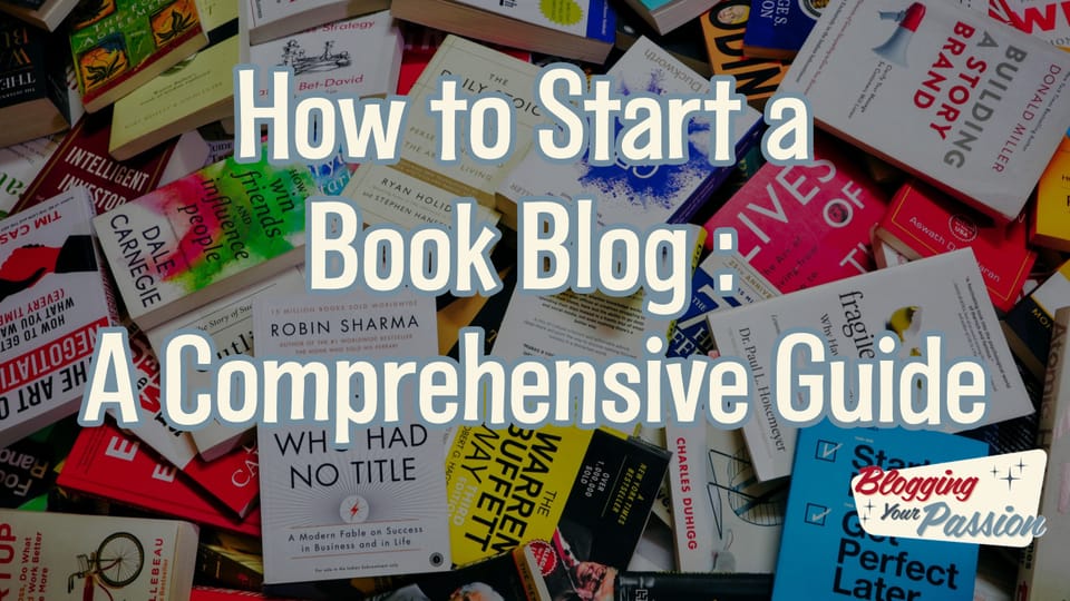 how to write a book blog