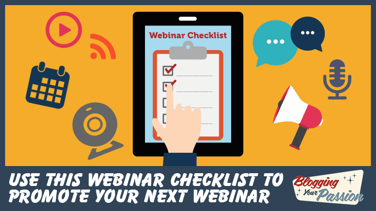 checklist for promoting webinars