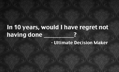 no regrets