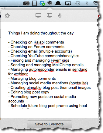 creating checklists