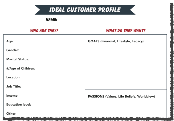 Ideal Customer Profile Worksheet