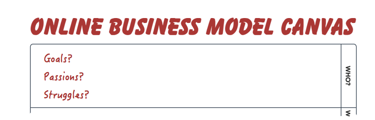 Online Business Model Canvas
